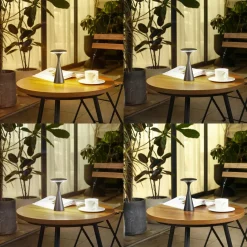 Lindby lampe de table LED rechargeable Evelen, noir, IP54, CCT| Lampes À Poser Led|Lampes À Poser Et Lampes De Table