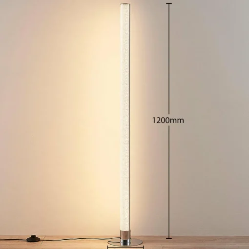 Lindby lampe sur pied LED Hadis, RVB, télécommande, blanc, 120 cm| Lampadaires Led|Lampadaires