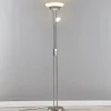 Lindby lampe sur pied LED Yveta, couleur nickel, métal, intensité variable| Lampadaires Led|Lampadaires