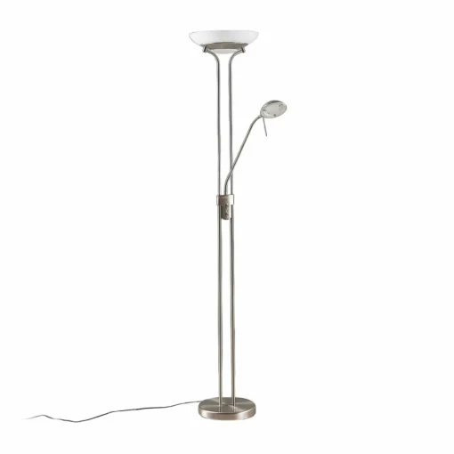 Lindby lampe sur pied LED Yveta, couleur nickel, métal, intensité variable| Lampadaires Led|Lampadaires