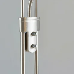 Lindby lampe sur pied LED Yveta, couleur nickel, métal, intensité variable| Lampadaires Led|Lampadaires