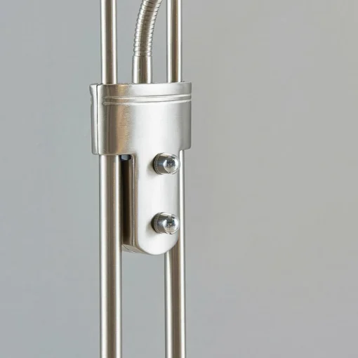 Lindby lampe sur pied LED Yveta, couleur nickel, métal, intensité variable| Lampadaires Led|Lampadaires
