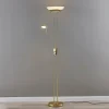 Lindby lampe sur pied LED Yveta, couleur laiton, métal, intensité variable| Lampadaires Led|Lampadaires