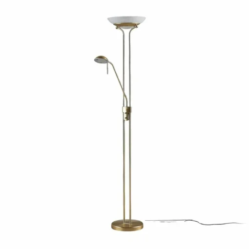 Lindby lampe sur pied LED Yveta, couleur laiton, métal, intensité variable| Lampadaires Led|Lampadaires