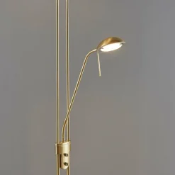 Lindby lampe sur pied LED Yveta, couleur laiton, métal, intensité variable| Lampadaires Led|Lampadaires