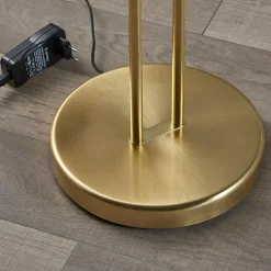 Lindby lampe sur pied LED Yveta, couleur laiton, métal, intensité variable| Lampadaires Led|Lampadaires