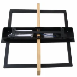 Lindby LED plafonnier Holamu, 40 cm, bois| Plafonniers Led|Plafonniers