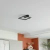 Lindby LED plafonnier Yulla, noir, détecteur de mouvement| Plafonniers Led|Plafonniers
