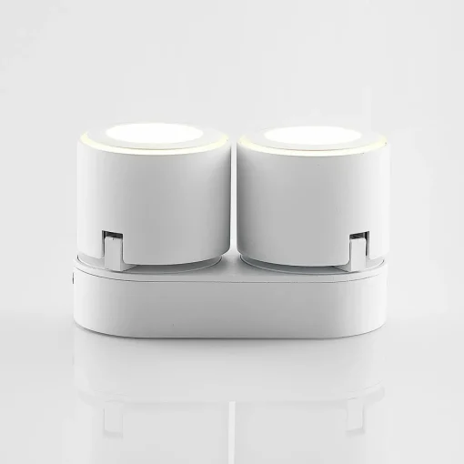 Lindby Lowie spot LED, à 2 lampes, blanc| Luminaires Led D'Intérieur