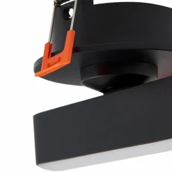 Lindby luminaire encastrable LED Eldrin, noir, réglette lumineuse LED,13,1cm| Plafonniers Led|Plafonniers