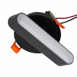 Lindby luminaire encastrable LED Eldrin, noir, réglette lumineuse LED,13,1cm| Plafonniers Led|Plafonniers