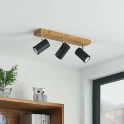 Lindby Maniva spot pour plafond, à 3 lampes, noir| Spots Et Projecteurs Led|Spots