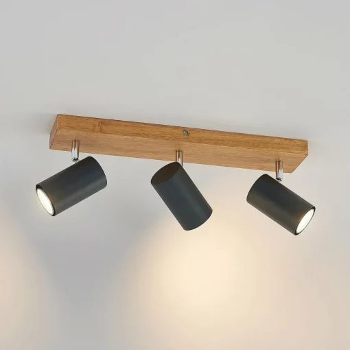 Lindby Maniva spot pour plafond, à 3 lampes, noir| Spots Et Projecteurs Led|Spots