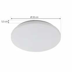 Lindby Plafonnier d'extérieur LED Astera, blanc, 3.000 K, Ø 33 cm| Plafonniers Led|Plafonniers