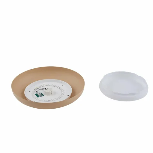 Lindby Plafonnier LED Florie, beige, PC, Ø 40 cm| Plafonniers Led|Plafonniers