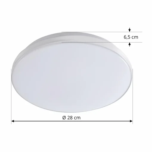 Lindby Plafonnier LED Silvryn chrome/blanc plastique 3000K| Plafonniers Led|Plafonniers