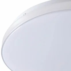 Lindby Plafonnier LED Silvryn chrome/blanc plastique 3000K| Plafonniers Led|Plafonniers