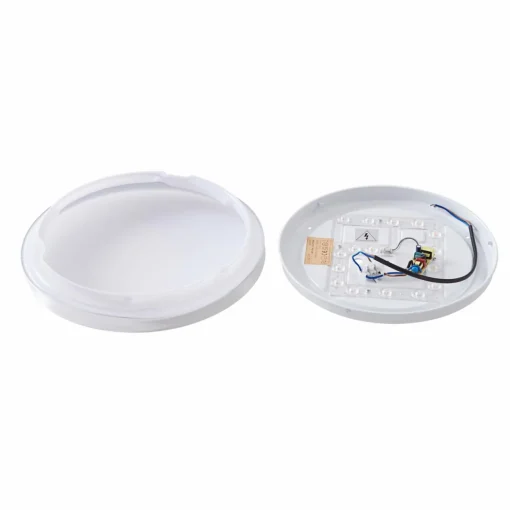 Lindby Plafonnier LED Silvryn chrome/blanc plastique 3000K| Plafonniers Led|Plafonniers