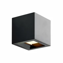 Lindby Quaso applique LED, béton noir| Appliques Murales Led|Appliques Murales