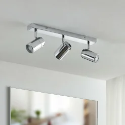 Lindby Remilan plafonnier avec spots, chromé, long| Spots Et Projecteurs Led|Spots