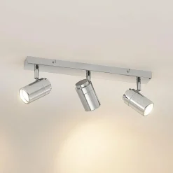 Lindby Remilan plafonnier avec spots, chromé, long| Spots Et Projecteurs Led|Spots