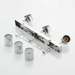 Lindby Remilan plafonnier avec spots, chromé, long| Spots Et Projecteurs Led|Spots