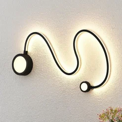 Lindby Rion applique LED, noire| Appliques Murales Led|Appliques Murales