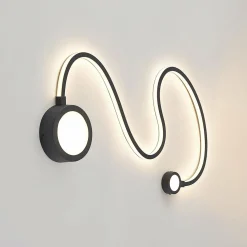 Lindby Rion applique LED, noire| Appliques Murales Led|Appliques Murales