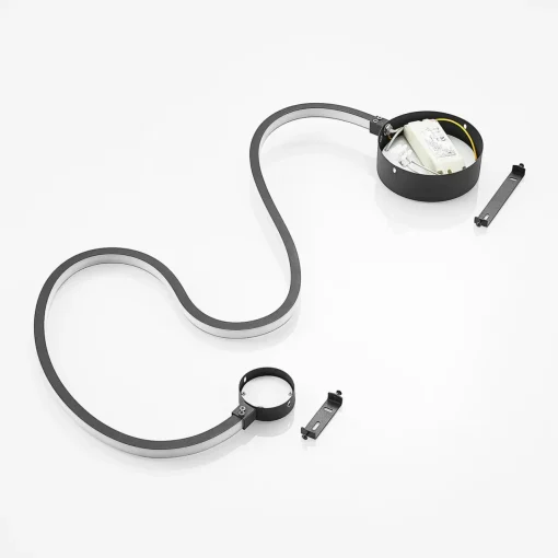 Lindby Rion applique LED, noire| Appliques Murales Led|Appliques Murales