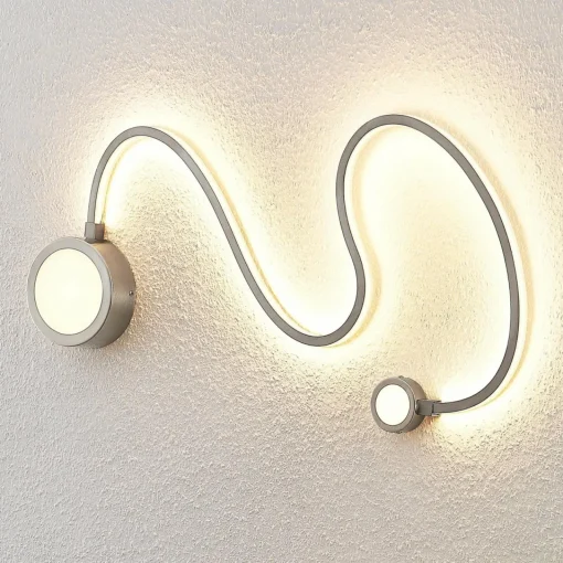 Lindby Rion applique LED, nickel| Appliques Murales Led|Appliques Murales