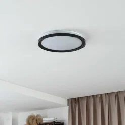 Lindby Smart Plafonnier LED Ardena, RGBIC, hauteur 8,5cm, Tuya| Plafonniers Led|Plafonniers
