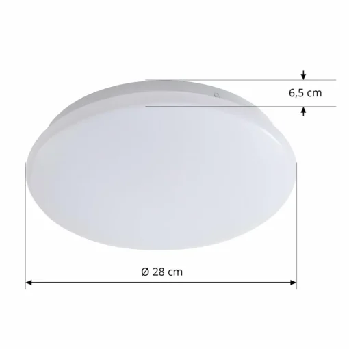 Lindby Smart Plafonnier LED Emeryn, 3.000 K, blanc, Tuya| Plafonniers Led|Plafonniers
