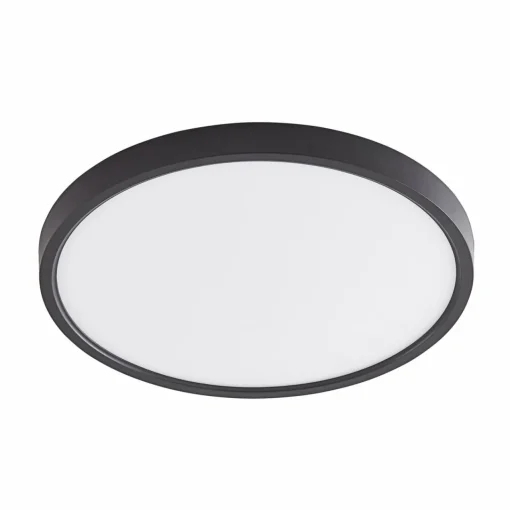 Lindby Smart Plafonnier LED Pravin, Ø 40 cm, CCT, noir| Plafonniers Led|Plafonniers