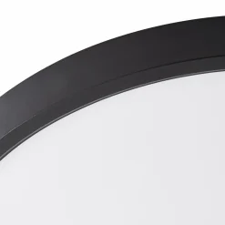 Lindby Smart Plafonnier LED Pravin, Ø 40 cm, CCT, noir| Plafonniers Led|Plafonniers