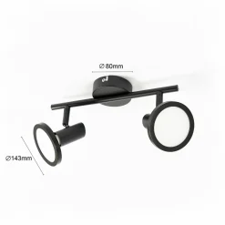 Lindby spot Ilda, à 1 lampe, 33,1 cm de long, fer| Spots Et Projecteurs Led|Spots