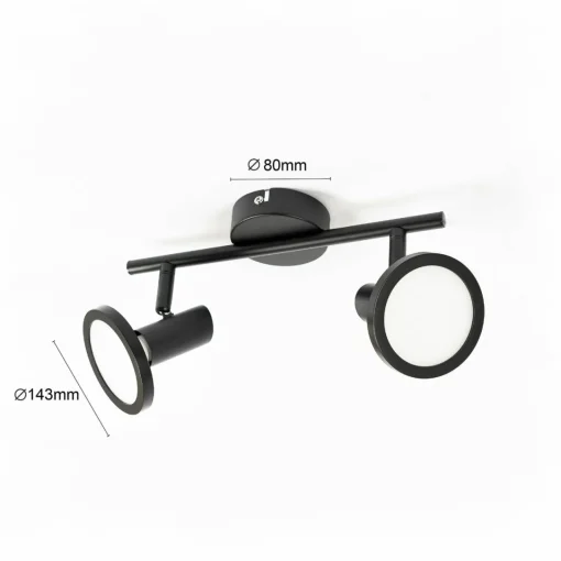 Lindby spot Ilda, à 1 lampe, 33,1 cm de long, fer| Spots Et Projecteurs Led|Spots