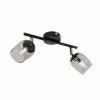 Lindby Spot Katjana, à 2 lampes, 27,5 cm de long, verre fumé| Spots Et Projecteurs Led|Spots