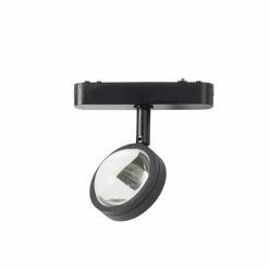 Lindby spot LED 48 V Lumaro, noir, Ø 7,3 cm, aluminium, intensité variable| Luminaires Led D'Intérieur