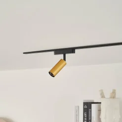 Lindby spot LED 48 V Lumaro, or, Ø 4 cm, aluminium, intensité variable| Luminaires Led D'Intérieur