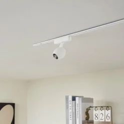 Lindby spot LED 48 V Lumaro, blanc, Ø6cm, plastique, intensité variable| Luminaires Led D'Intérieur