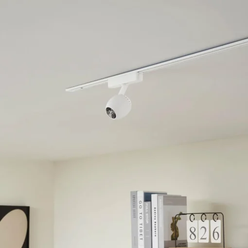 Lindby spot LED 48 V Lumaro, blanc, Ø6cm, plastique, intensité variable| Luminaires Led D'Intérieur