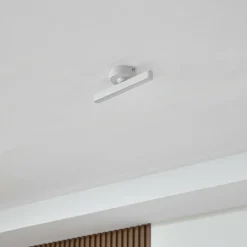 Lindby spot LED Eldrin, blanc, à 1 lampe, réglette lumineuse LED| Plafonniers Led|Plafonniers