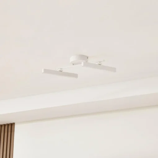 Lindby spot LED Eldrin, blanc, à 2 lampes, réglette lumineuse LED| Plafonniers Led|Plafonniers
