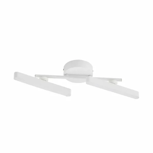 Lindby spot LED Eldrin, blanc, à 2 lampes, réglette lumineuse LED| Plafonniers Led|Plafonniers