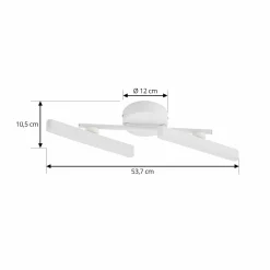 Lindby spot LED Eldrin, blanc, à 2 lampes, réglette lumineuse LED| Plafonniers Led|Plafonniers