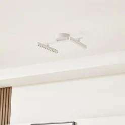 Lindby spot LED Eldrin, blanc, à 2 lampes, points lumineux| Plafonniers Led|Plafonniers