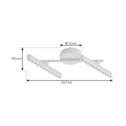 Lindby spot LED Eldrin, blanc, à 2 lampes, points lumineux| Plafonniers Led|Plafonniers