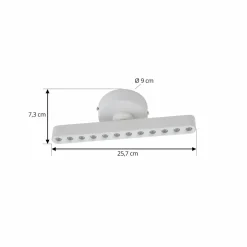Lindby spot LED Eldrin, blanc, à 1 lampe, points lumineux| Spots Et Projecteurs Led|Spots