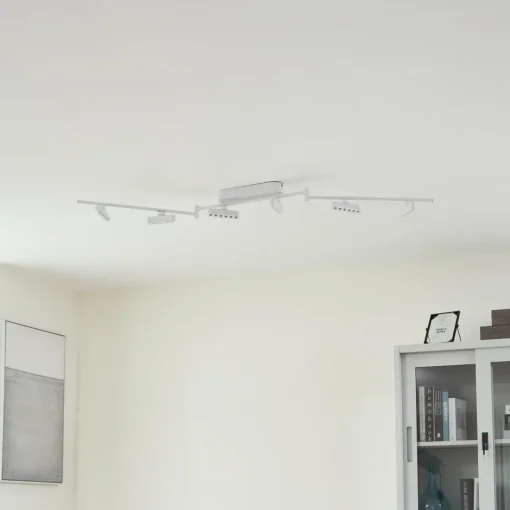 Lindby spot LED Eldrin, blanc, 6 lampes, points lumineux| Spots Et Projecteurs Led|Spots