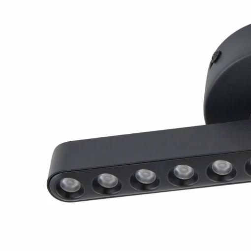 Lindby spot LED Eldrin, noir, à 1 lampe, points lumineux| Plafonniers Led|Plafonniers